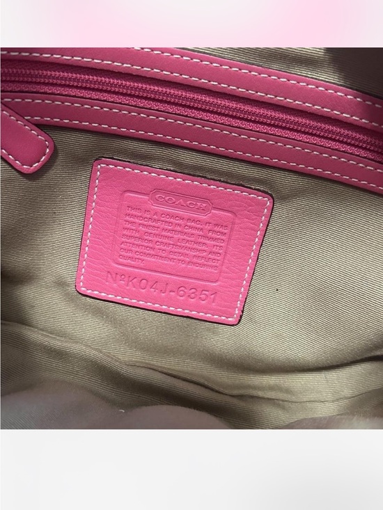 Vintage Coach Pink Signature Hobo Shoulder Bag